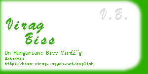 virag biss business card